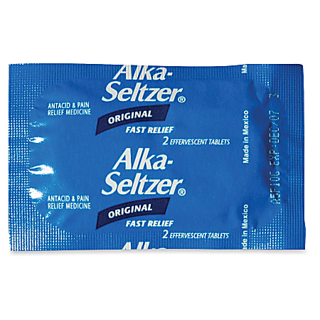 Lil' Drugstore Alka-Seltzer, 2 Per Packet, Box Of 15 Packets
