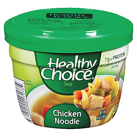 Healthy Choice Soup, Chicken Noodle, 14 Oz, Carton Of 12