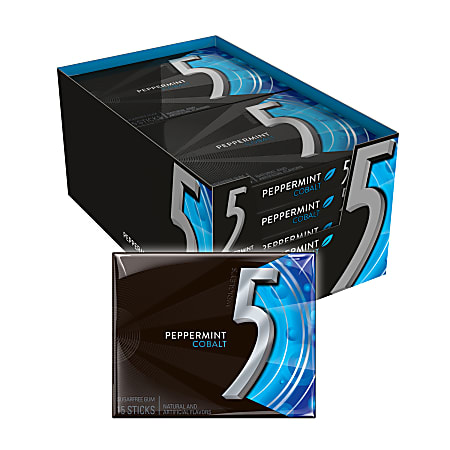 Wrigleys Cobalt Chewing Gum Peppermint 1.45 Oz Box Of 10 - Office Depot