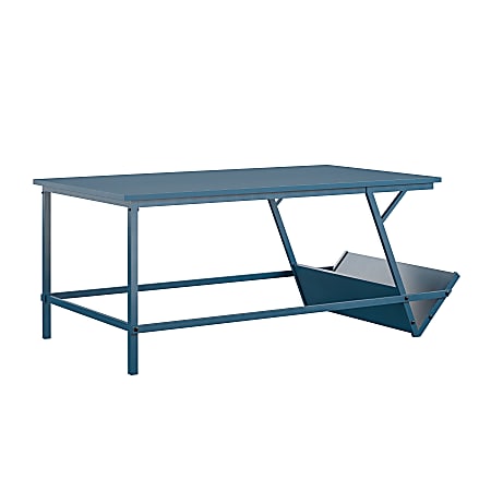 Ameriwood™ Home Regal Coffee Table, 18-11/16"H x 42"W x 23-3/8"D, Blue