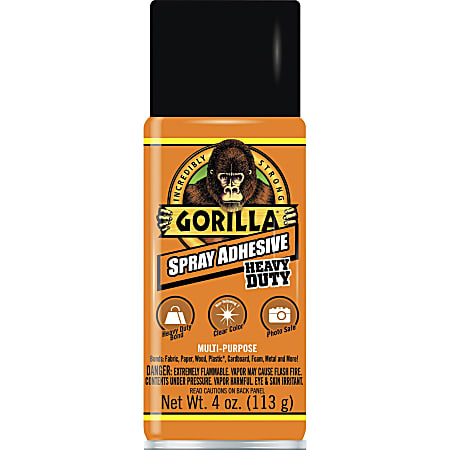 Gorilla Glue Gorilla Spray Adhesive, 4 Oz, Clear