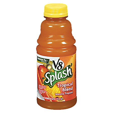 V8® Splash Fruit Juices, Tropical Blend, 16 Oz, Box Of 12