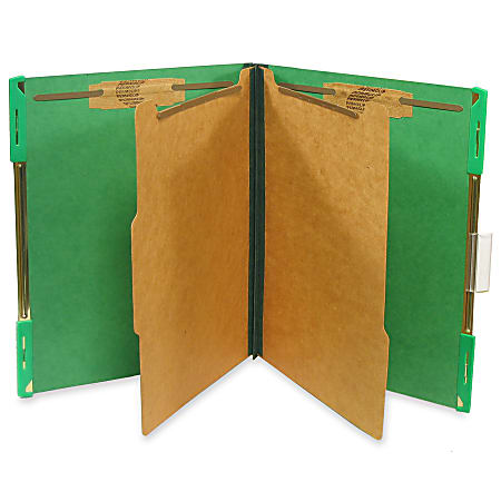 SJ Paper Hanging Classification Folders, Letter Size, 30% Recycled, Emerald Green, Box Of 10