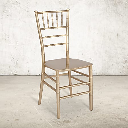 Flash Furniture Hercules Stackable Chiavari Chair, Gold