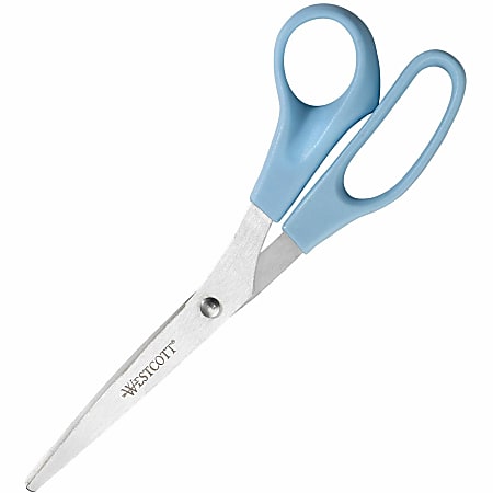 Westcott All-Purpose Value Scissors, 8 Inch Straight, Assorted Colors, Pack  of 3