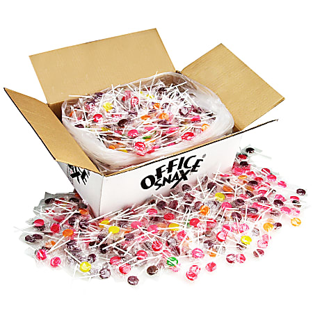 Office Snax® Assorted Lick Stix Suckers, Box Of 1,440