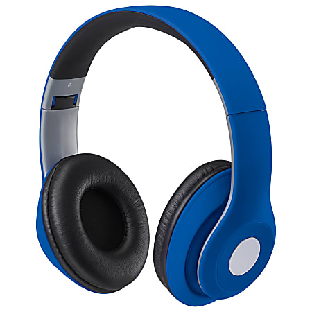 iLive Bluetooth® Wireless Over-The-Ear Headphones, Blue, IAHB48MBU