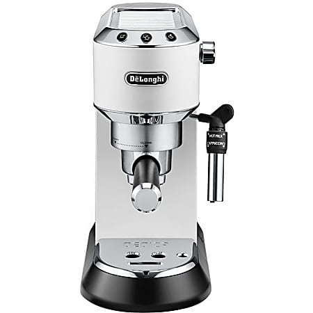 DeLonghi Dedica Style EC 685.W Drip - 1300 W - 15 bar - 1.16 quart - White, Flat White - Stainless Steel Body