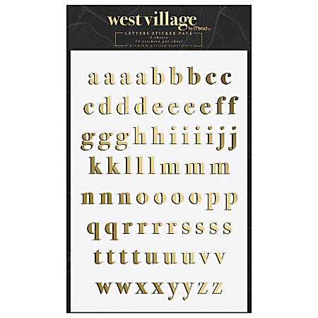 West Village by Mead &trade; Monogram Alphabet Sticker Pack