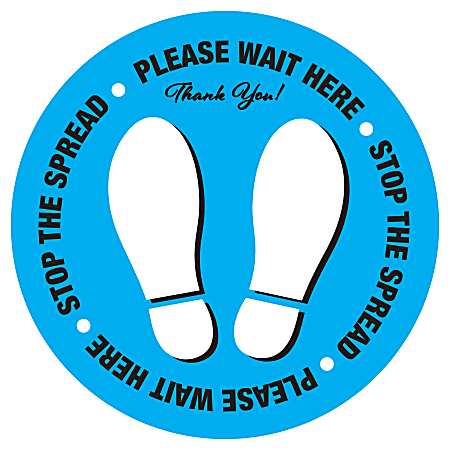 Social sale distancing decals