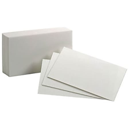 Tops Index Cards, Blank, 3" x 5", White, Pack Of 300