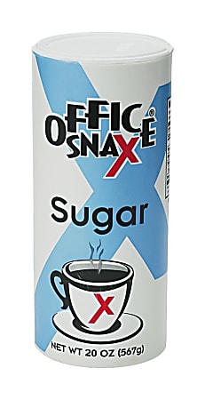 Office Snax® Sugar Canister, 20 Oz.