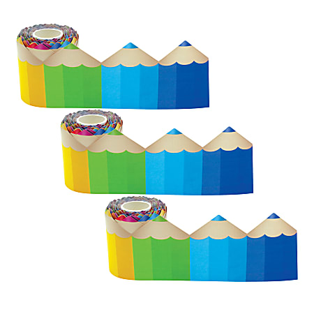 Teacher Created Resources® Die-Cut Rolled Border Trim, Colored