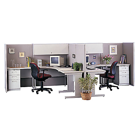 HON Basyx Verse Panel System 60 H x 49 W Gray Office Depot