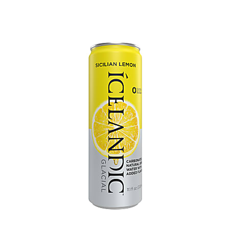 Icelandic Glacial Sicilian Lemon Sparkling Water 3/10pk - 330mL Cans