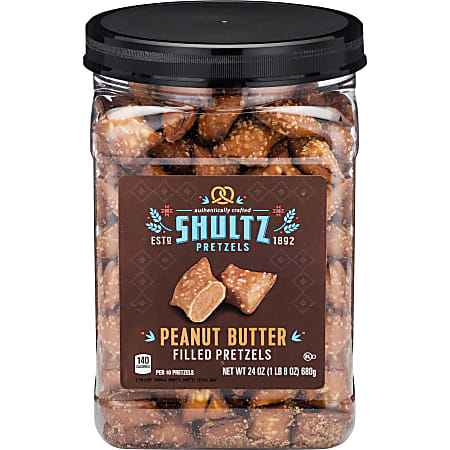 Office Snax Peanut Butter Filled Pretzels - Resealable