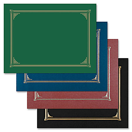 Geographics Certificate Holders Green 20 Recycled Pack Of 6 ODP