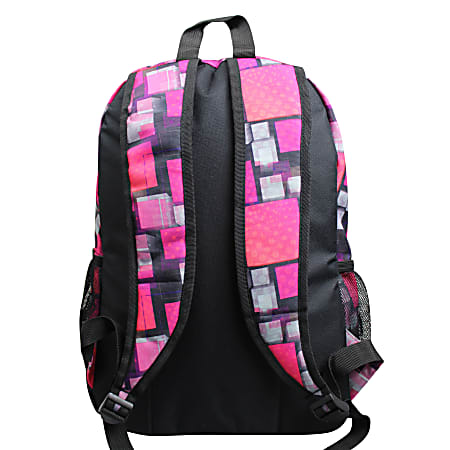 Volkano Two Squared Backpack Pink - Office Depot