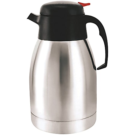 Brentwood CTS-2000 68oz Vacuum Insulated Stainless Steel Coffee Carafe - 2.1 quart (2 L) - Silver, Metallic, Stainless Steel - CTS2000