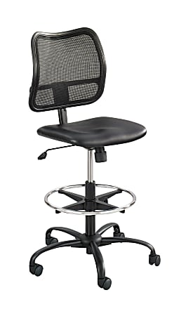 Safco® Vue Mesh/Vinyl Chair, Black