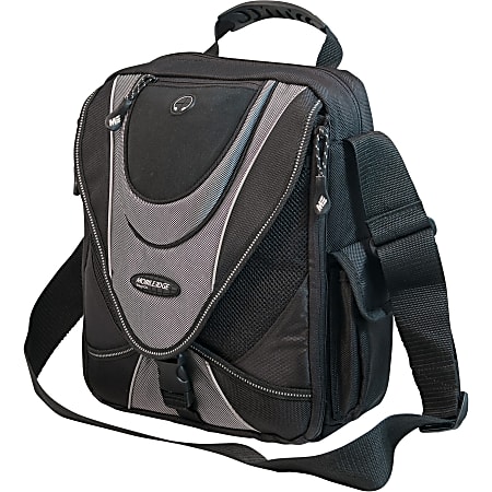 Mobile Edge 13.3" Mini Messenger Bag - Black/ Silver