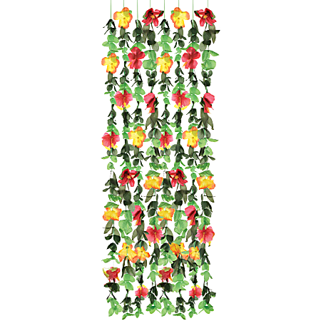 Amscan Luau Fabric Hanging Decoration, 60" x 20", Multicolor