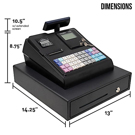 Dual tape cash register store