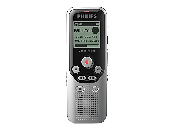 Philips Voice Tracer DVT1250 - Voice recorder - no operating system - 8 GB - black, dark silver