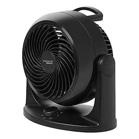IRIS Woozoo Whole Room Circulator Desk Fan, Black