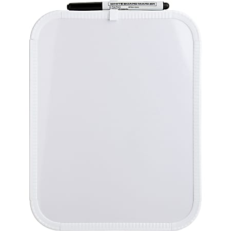 Sparco Mini Melamine Dry-Erase Whiteboard, 11" x 8 1/2", White Finish Frame