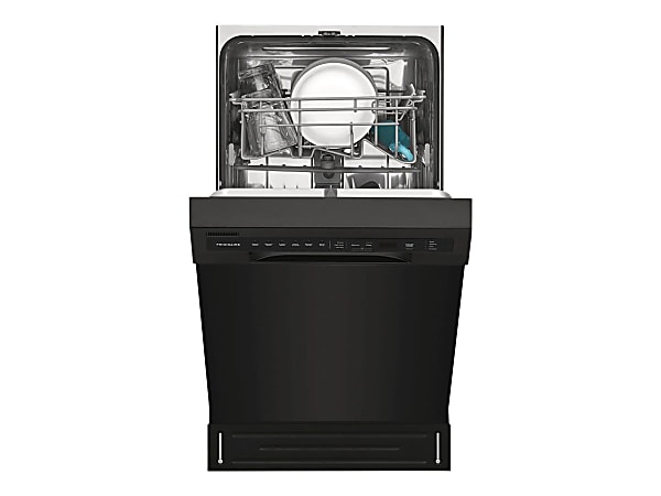 Frigidaire 18'' Built-In Dishwasher - 18" - Built-in - 8 Place Settings - 6 Cycles - Direct Feed Wash System - 2 Wash Arms - 52 dB(A) - Black