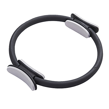 Black Mountain Products Pilates Dual-Grip Fitness Toning Ring, 15"H x 16"W x 3"D, Black