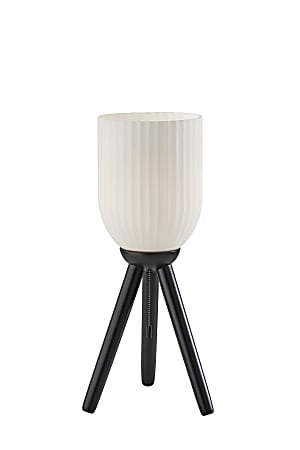 Adesso Kinsley Table Lamp, 22-1/2”H, Frosted Ribbed Glass
