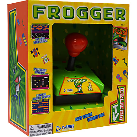 MSI Entertainment Plug N Play TV Arcade, Frogger, Yellow