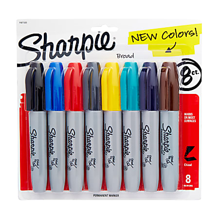 Marcador Sharpie Fino Basic 8 Colores - polipapel