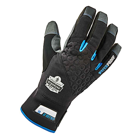 Ergodyne ProFlex 817WP Reinforced Thermal Waterproof Utility Gloves, Small, Black
