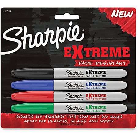Sharpie Permanent Markers Fine Point Assorted 4/Pack (1835559