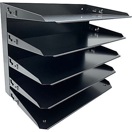 Huron Horizontal Slots Desk Organizer - 5 Compartment(s) - Horizontal - 15 Huron Horizontal Slots Desk Organizer - 5 Compartment(s) - Horizontal - 15