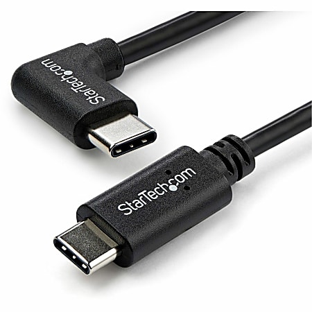 StarTech.com 1m 3 ft Right Angle USB-C Cable M/M - USB 2.0 - USB Type C Cable - 90 degree USB-C Cable - USB2CC1MR