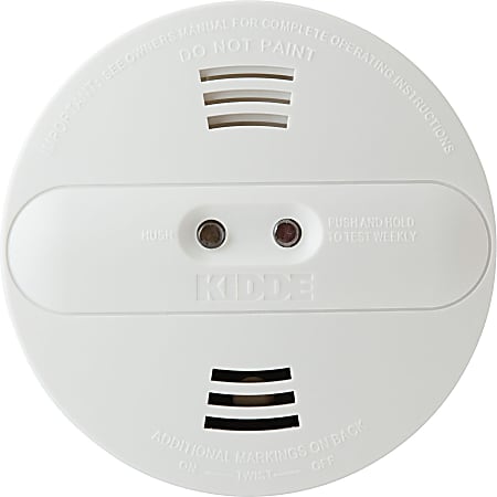 Kidde Dual-sensor Smoke Alarm - 9 V - Audible, Visual - White Kidde Dual-sensor Smoke Alarm - 9 V - Audible, Visual - White