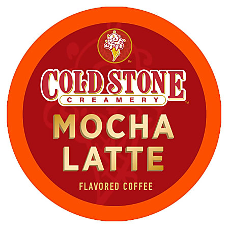 Cold Stone Creamery Single-Serve Coffee K-Cup®, Mocha Latte, Carton Of 24