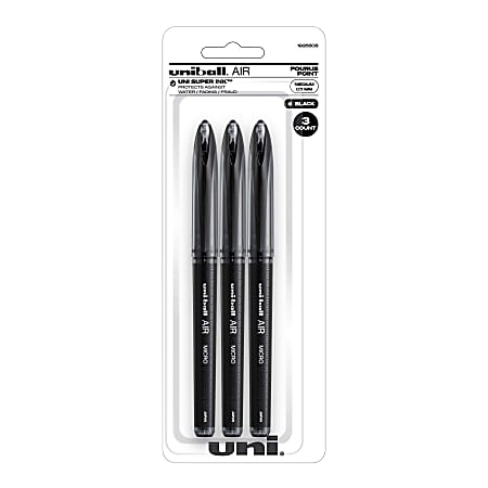 uniball™ Onyx Rollerball Pens - Micro Pen Point - 0.5 mm Pen Point Size -  Blue - 1 Dozen - R&A Office Supplies