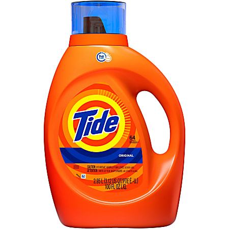 Tide Liquid Laundry Detergent - Liquid - 0.78 gal (99.75 fl oz) - Original Scent - 4 / Carton - Orange