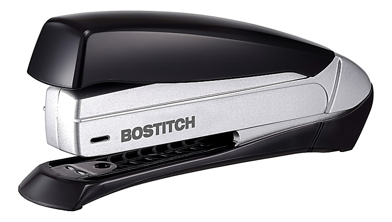 Bostitch Inspire™ Spring-Powered Premium Desktop Stapler, Black/Silver