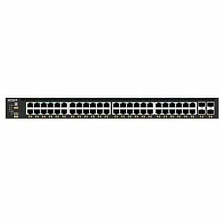 Netgear AV Line M4350-48G4XF Ethernet Switch - 48 Ports - Manageable - Gigabit Ethernet, 10 Gigabit Ethernet - 10GBase-X, 10/100/1000Base-T - 3 Layer Supported - Modular - 550 W Power Consumption - 236 W PoE Budget - Optical Fiber, Twisted Pair