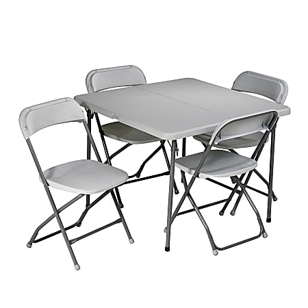 Plastic card table and chairs outlet
