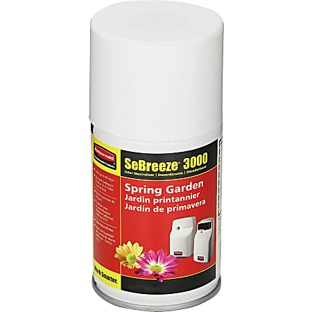 Rubbermaid Commercial SeBreeze Fragrance Can Refill - Aerosol - 6000 ft³ - Spring Garden - 12 / Carton - Odor Neutralizer