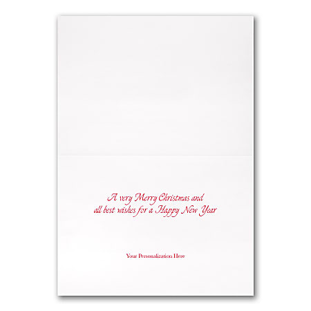Custom Embellished Holiday Cards And Foil Envelopes 7 78 x 5 58 The ...