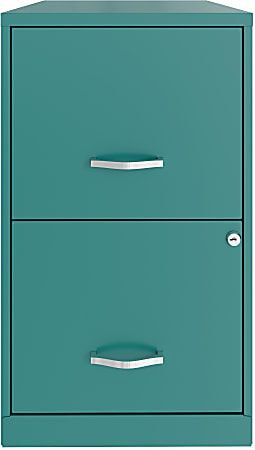 Realspace® SOHO Smart 18"D Vertical 2-Drawer File Cabinet, Teal