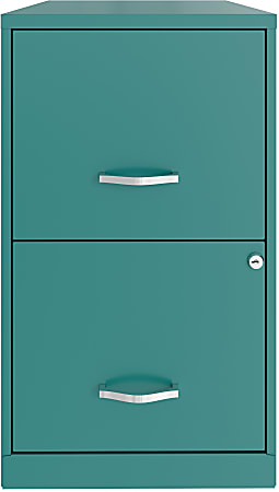 Realspace SOHO&reg; Smart 18"D Vertical 2-Drawer File Cabinet, Teal